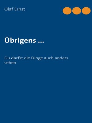 cover image of Übrigens ...